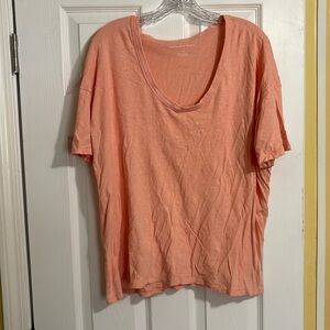 American eagle salmon orange t shirt